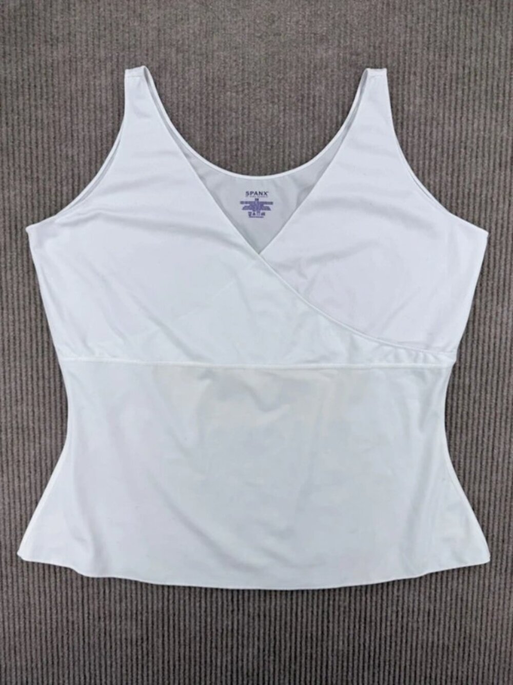 Spanx White Wrap Front Shaping Tank Top 3X